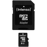 8 GB Intenso microSDHC Class 10 Retail inkl. Adapter auf SD
