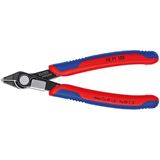 Elektronikseitenschneider Super Knips DIN ISO9654 L125mm spitz m.Klemme Knipex